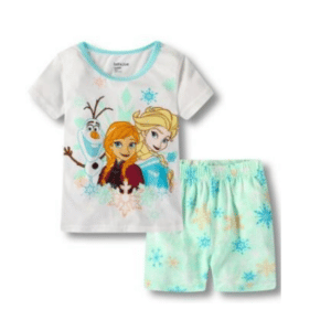 Conjunto de pijama de dos piezas Olaf, Anna y Elsa