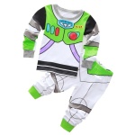 Pijama Buzz Lightyear blanco-negro para niño de muy alta calidad