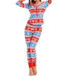 Conjunto pijama navidad rojo mujer top y pantalón muy alta calidad moda
