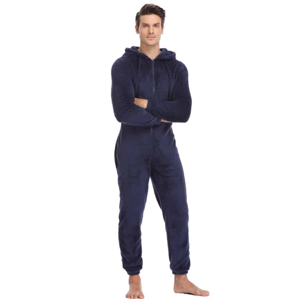 Pijama de forro polar con capucha para hombre de muy alta calidad y a la moda