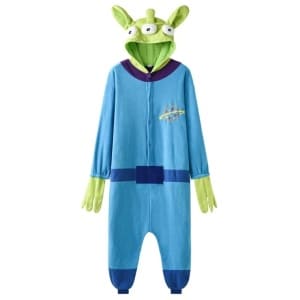 Monster & Company traje de pijama azul con capucha verde