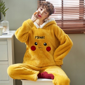 Pijama pikachu amarillo para mujer adulta